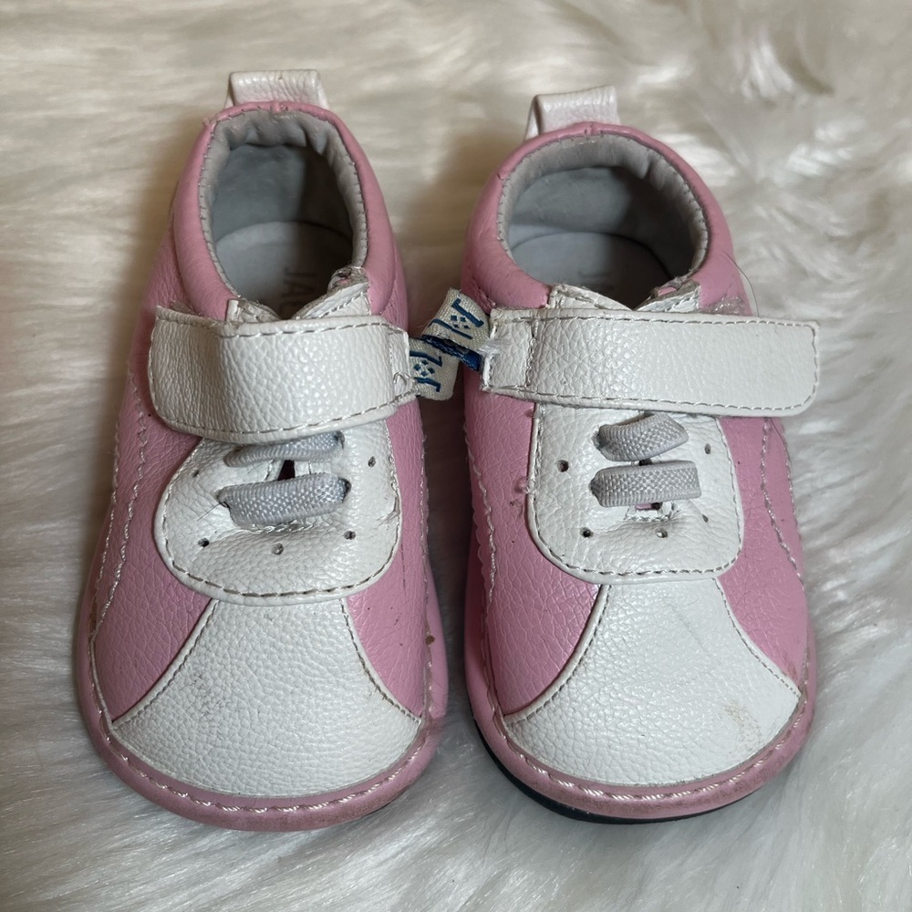 Jack and Lily Pink White Shoes